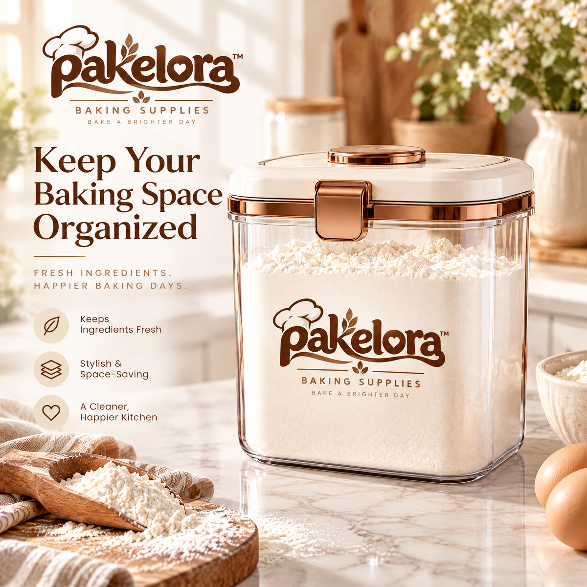 Pakelora™ Flour Storage Container