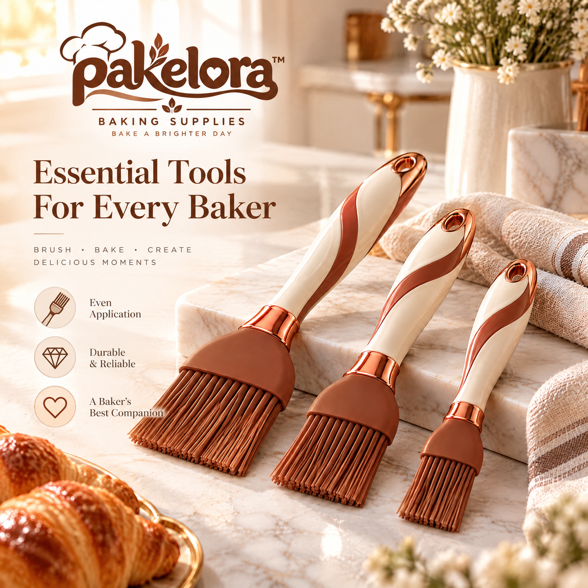 Pakelora™ Pastry Brush Set