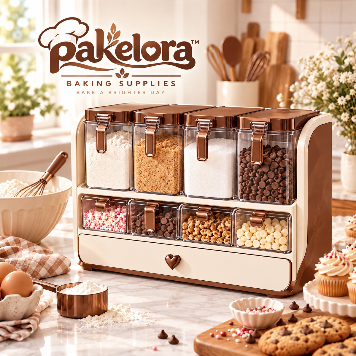 Pakelora™ Baking Ingredient Organizer