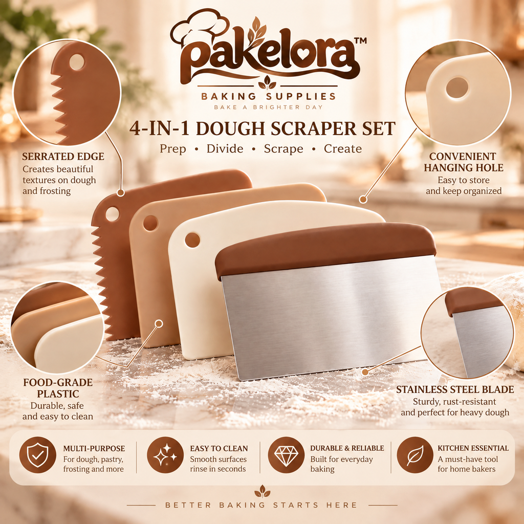 Pakelora™ Dough Scraper Set